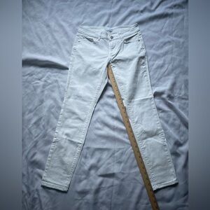 Ann Taylor LOFT Women's White Skinny Jeans Sz 24/0P